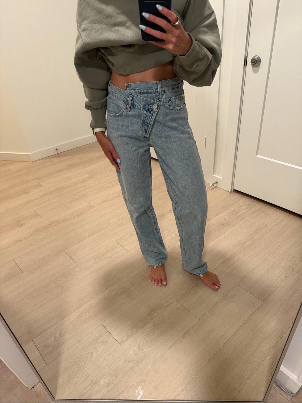 Agolde Vintage Light Wash Boyfriend Jeans